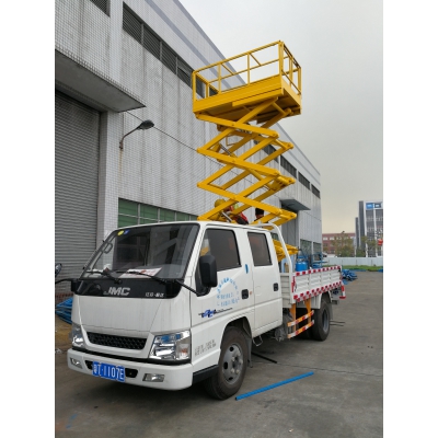 电动车载高空作业平台车载移动式剪叉升降机